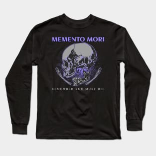 Stoic Memento Mori Skull Long Sleeve T-Shirt
